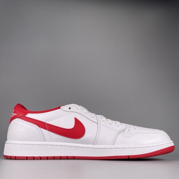 Nike Air Jordan 1 Low Retro OG Men 13 White University Red Basketball CZ0790-161 - Picture 5 of 9